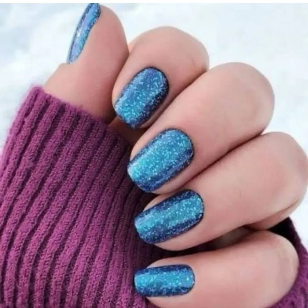 Dallas Darling   Color Street Sparkling Blue Nail Strips
